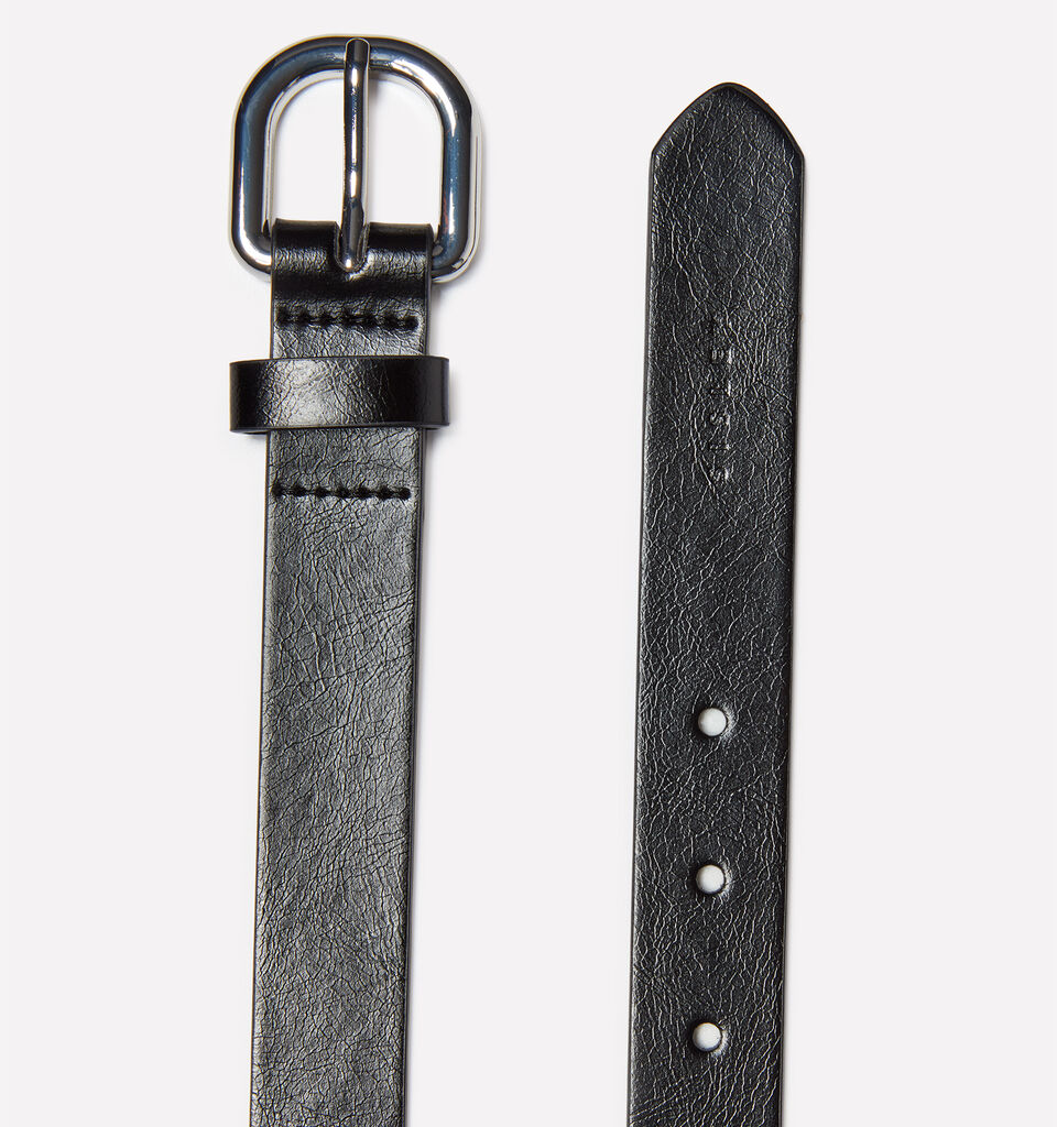 Black belt with studs - women's belts - Black | Sisley image number 2